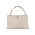 Louis Vuitton Capucines GM Taurillon Leather Handbag in Beige