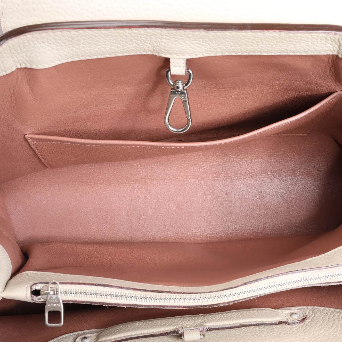 Louis Vuitton Capucines GM Taurillon Leather Handbag in Beige