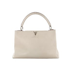 Louis Vuitton Capucines GM Taurillon Leather Handbag in Beige