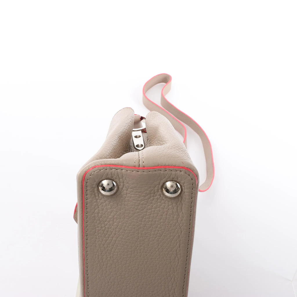 Louis Vuitton Capucines BB Parnassea Leather 2Way Handbag in Beige M94688