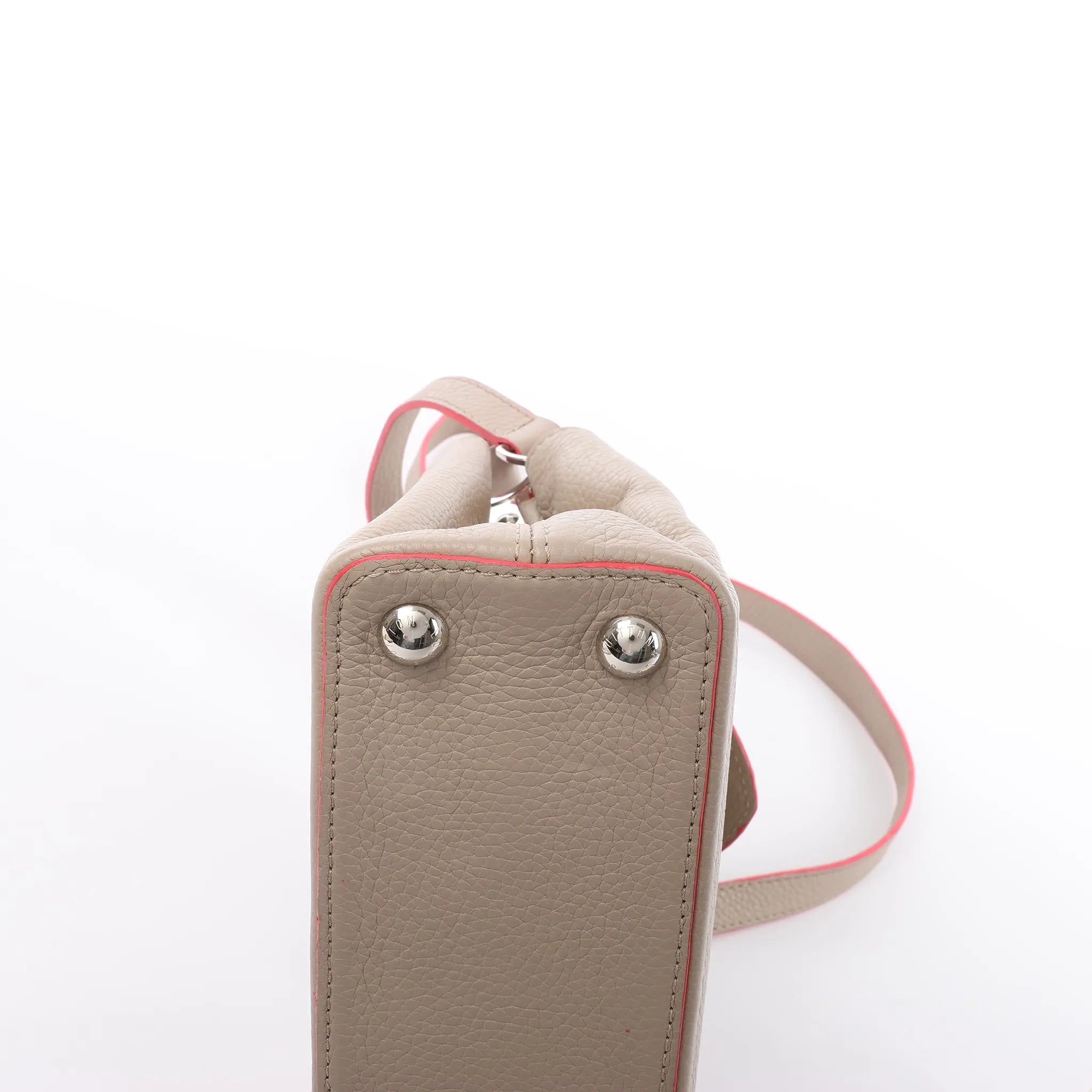 Louis Vuitton Capucines BB Parnassea Leather 2Way Handbag in Beige M94688