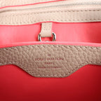 Louis Vuitton Capucines BB Parnassea Leather 2Way Handbag in Beige M94688