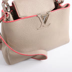 Louis Vuitton Capucines BB Parnassea Leather 2Way Handbag in Beige M94688