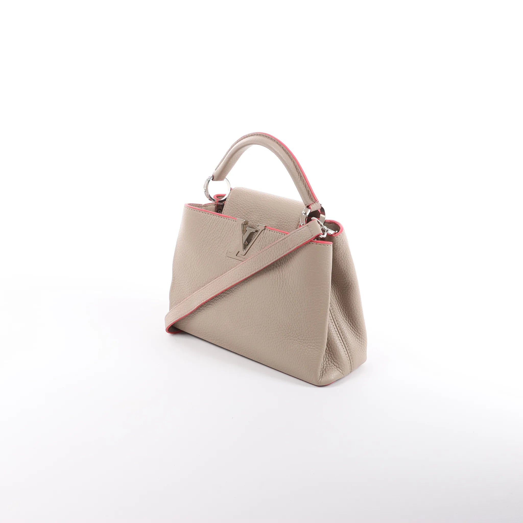 Louis Vuitton Capucines BB Parnassea Leather 2Way Handbag in Beige M94688