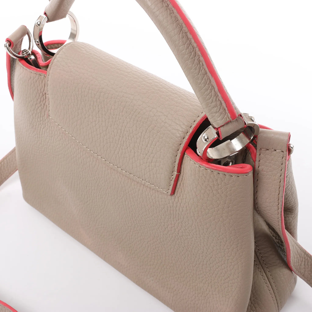 Louis Vuitton Capucines BB Parnassea Leather 2Way Handbag in Beige M94688