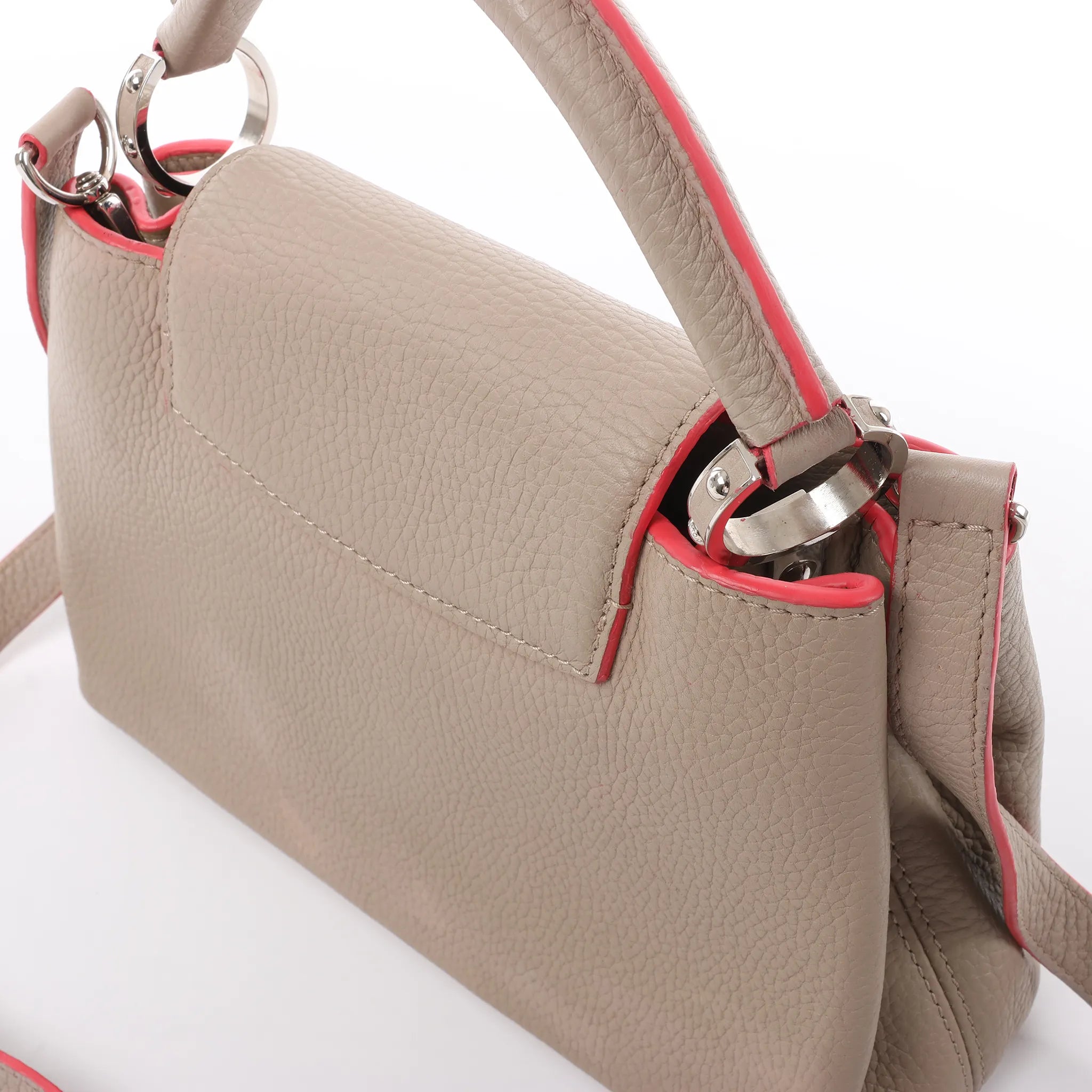 Louis Vuitton Capucines BB Parnassea Leather 2Way Handbag in Beige M94688