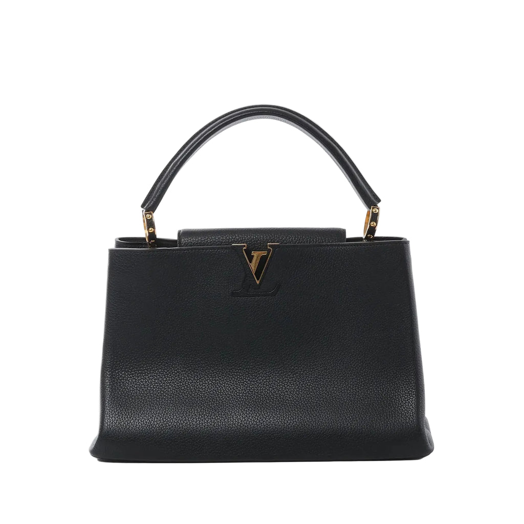 Bolso Louis Vuitton Capucines MM Parnassea en Negro M48864