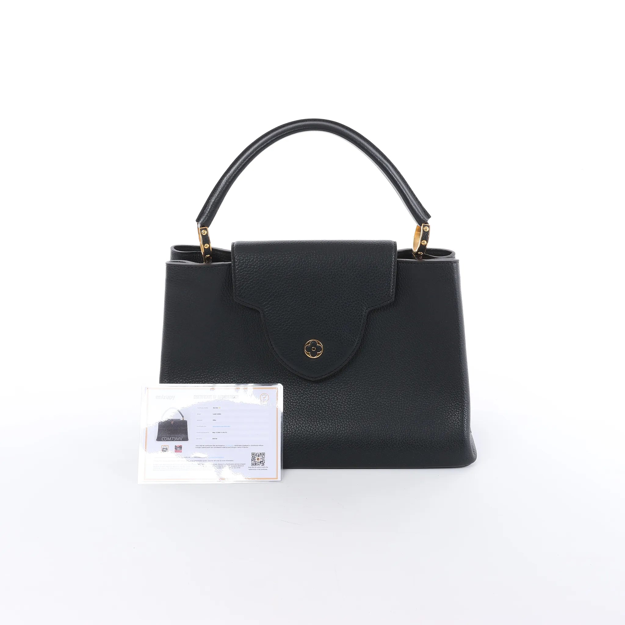 Louis Vuitton Capucines MM Parnassea Handbag in Black M48864