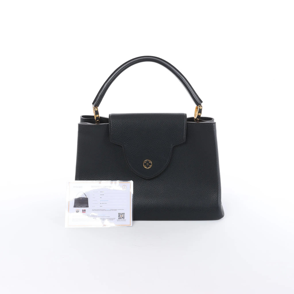 Louis Vuitton Capucines MM Parnassea Handbag in Black M48864