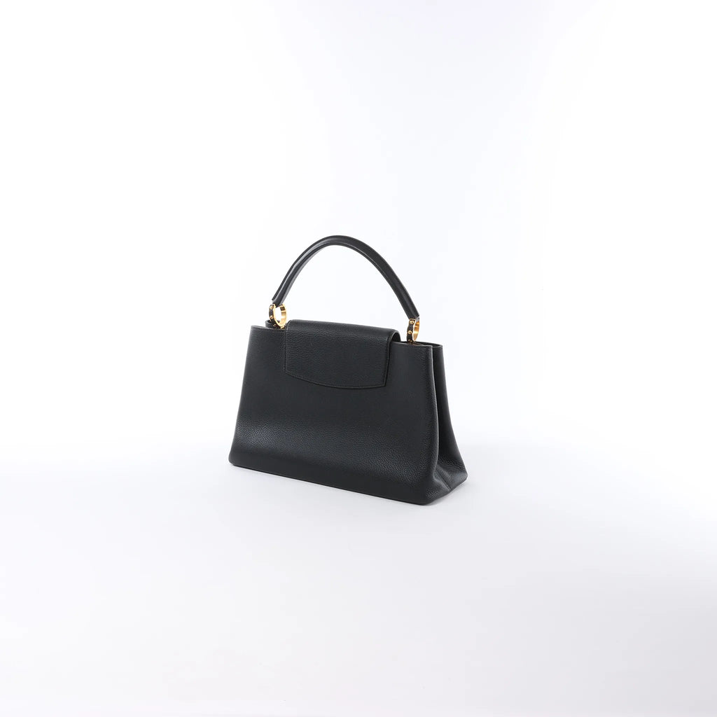 Bolso Louis Vuitton Capucines MM Parnassea en Negro M48864