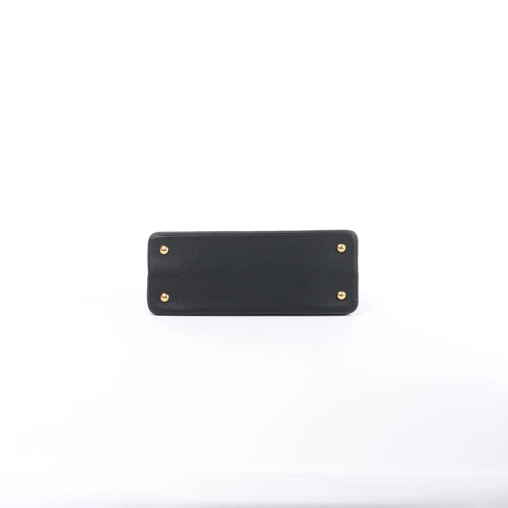 Louis Vuitton Capucines MM Parnassea Handbag in Black M48864