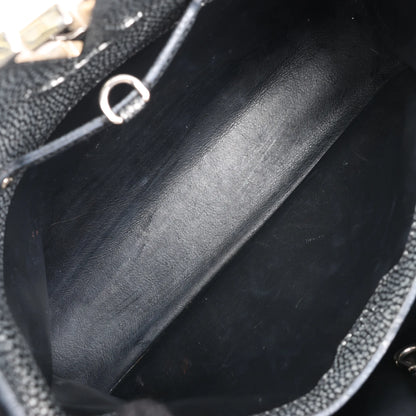 Louis Vuitton Taurillon Capucines MM Handtasche in Silber