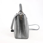 Louis Vuitton Taurillon Capucines MM Handbag in Silver