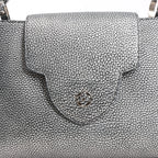 Louis Vuitton Taurillon Capucines MM Handbag in Silver