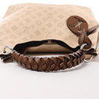 Louis Vuitton Carmel Perforated Mahina Leather Hobo Shoulder Bag in in Beige Crème M53188