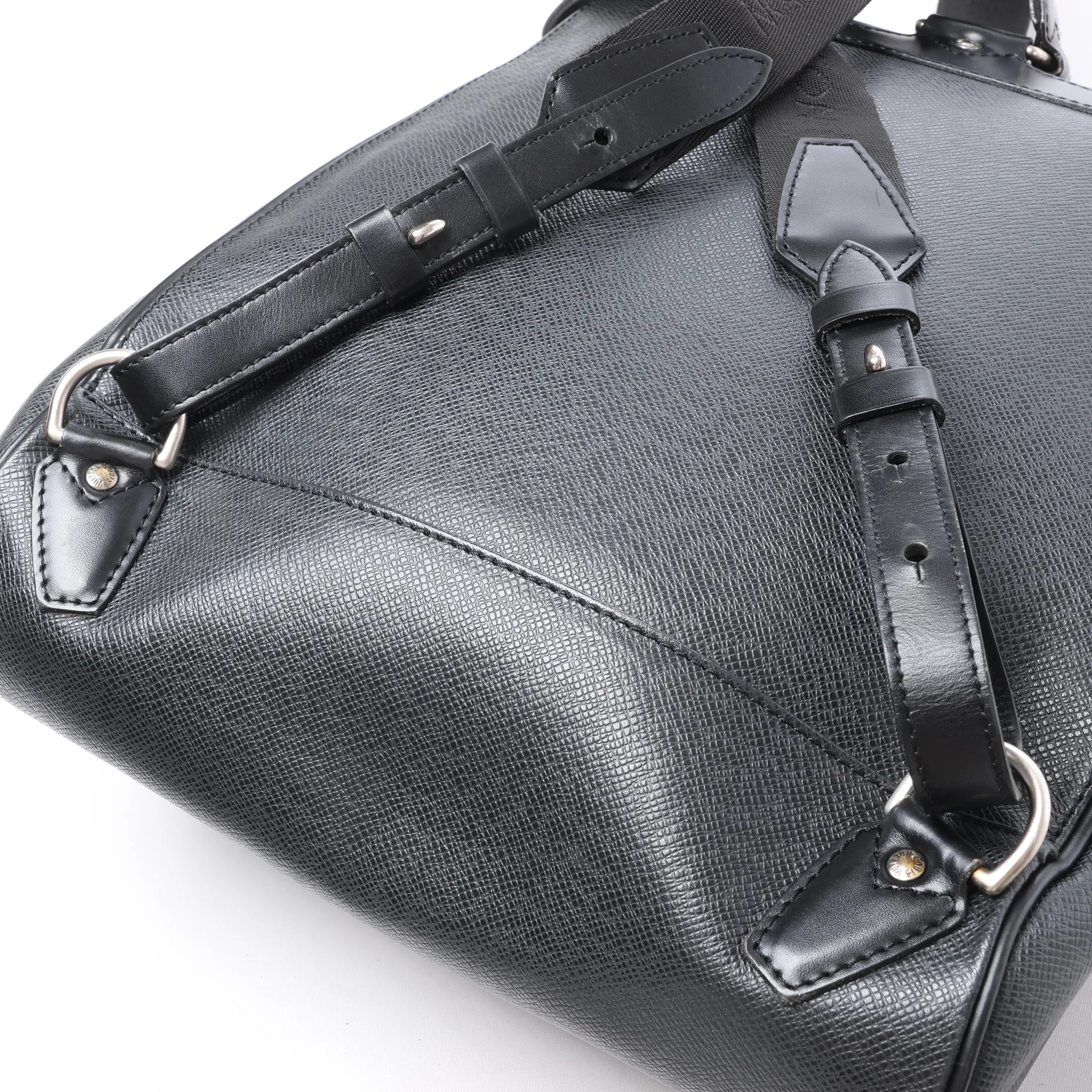 Louis Vuitton Cassiar Taiga Leather Backpack in Black M30172