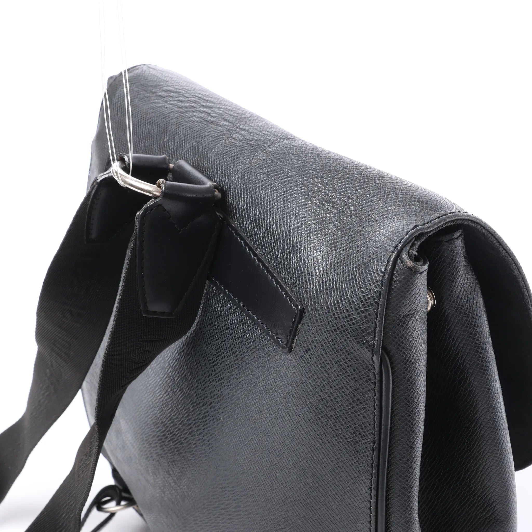Louis Vuitton Cassiar Taiga Leather Backpack in Black M30172