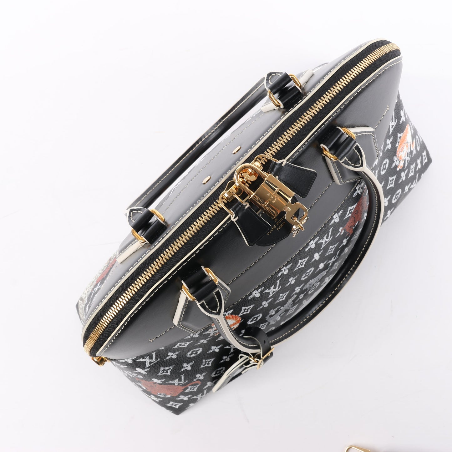 Louis Vuitton Catogram Alma Souple 2Way Shoulder Bag in Black M44403