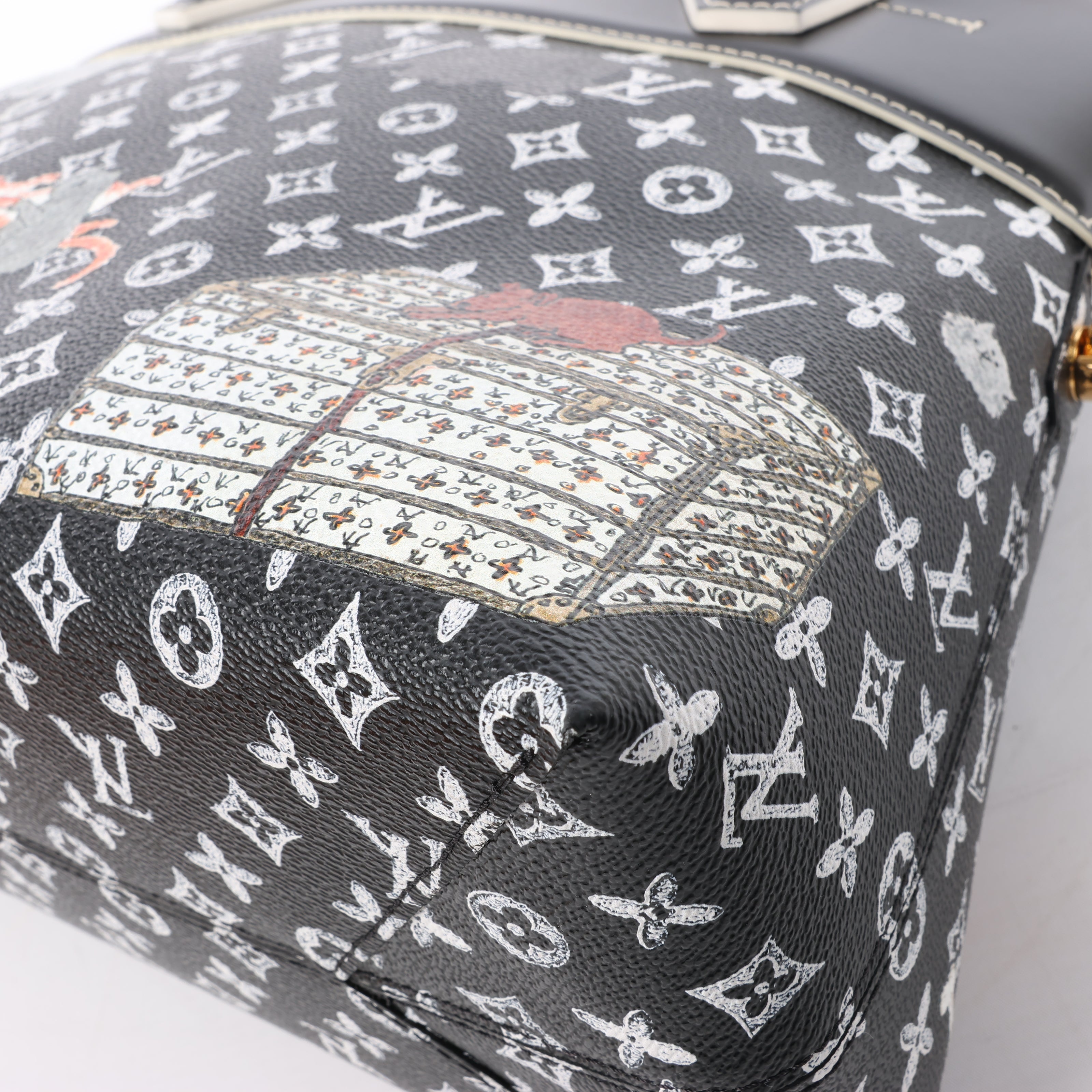 Louis Vuitton Catogram Alma Souple 2Way Shoulder Bag in Black M44403