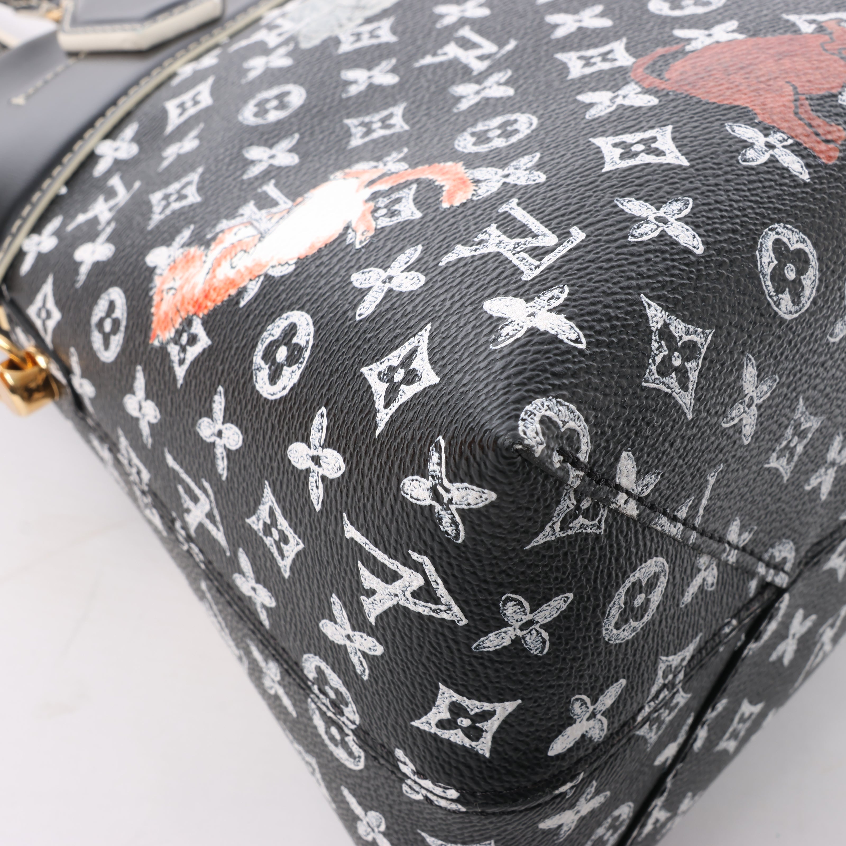 Louis Vuitton Catogram Alma Souple 2Way Shoulder Bag in Black M44403