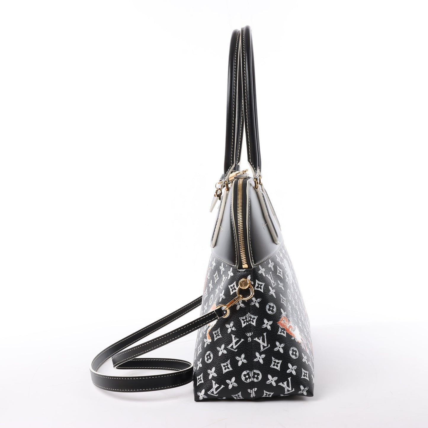 Louis Vuitton Catogram Alma Souple 2Way Shoulder Bag in Black M44403