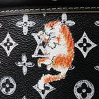 Louis Vuitton Catogram Alma Souple 2Way Shoulder Bag in Black M44403