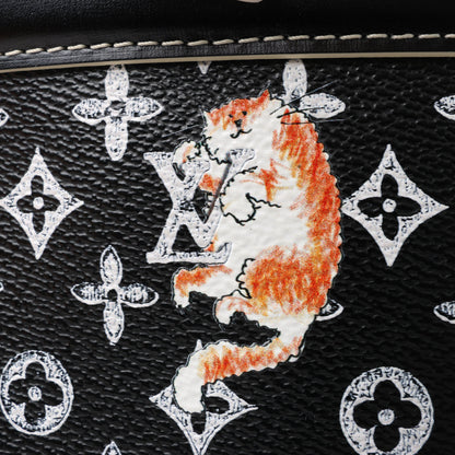 Louis Vuitton Catogram Alma Souple 2Way Shoulder Bag in Black M44403