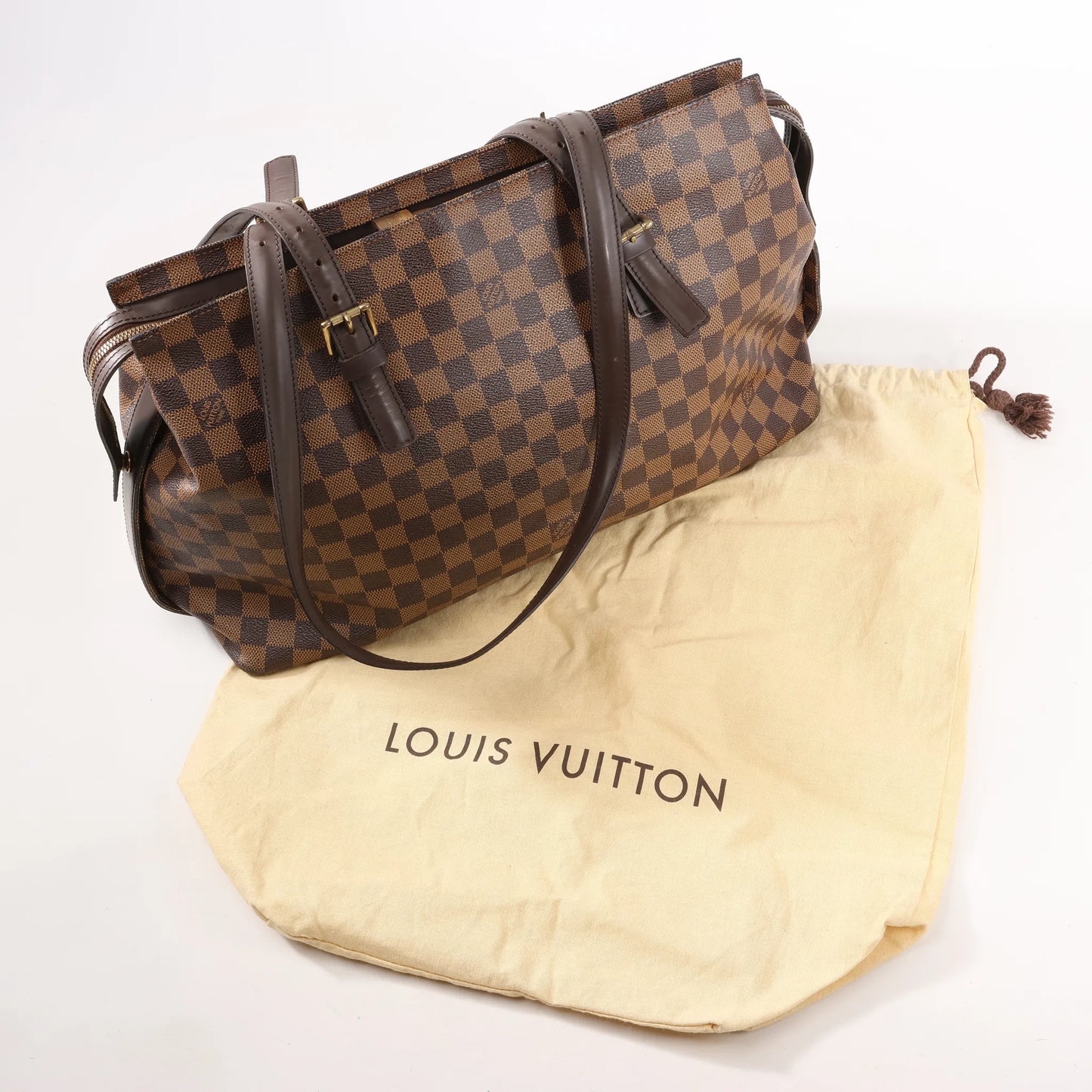 Louis Vuitton Chelsea Damier Ebene Shoulder Bag in Brown N51119