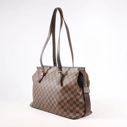 Louis Vuitton Chelsea Damier Ebene Shoulder Bag in Brown N51119