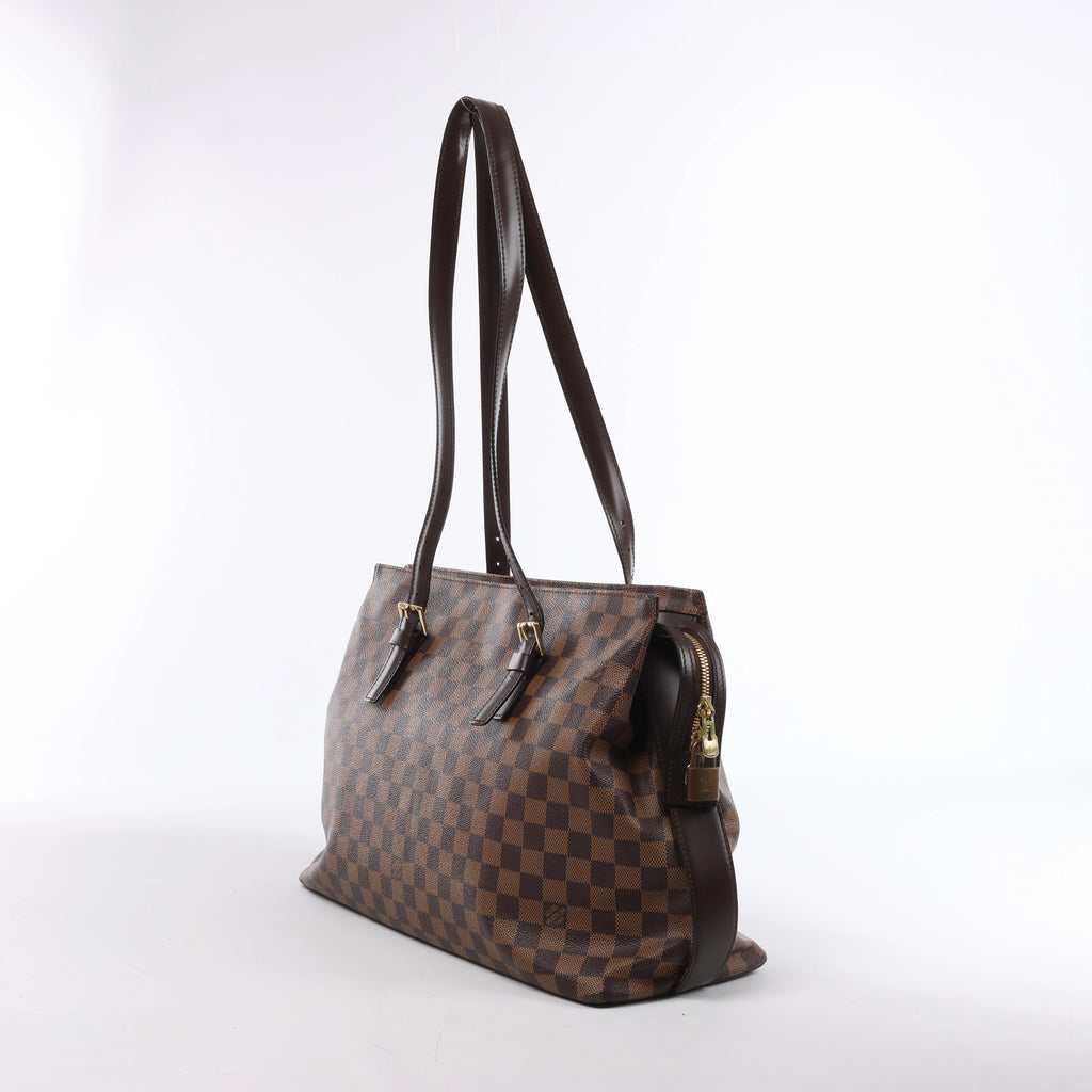 Louis Vuitton Chelsea Damier Ebene Shoulder Bag in Brown N51119