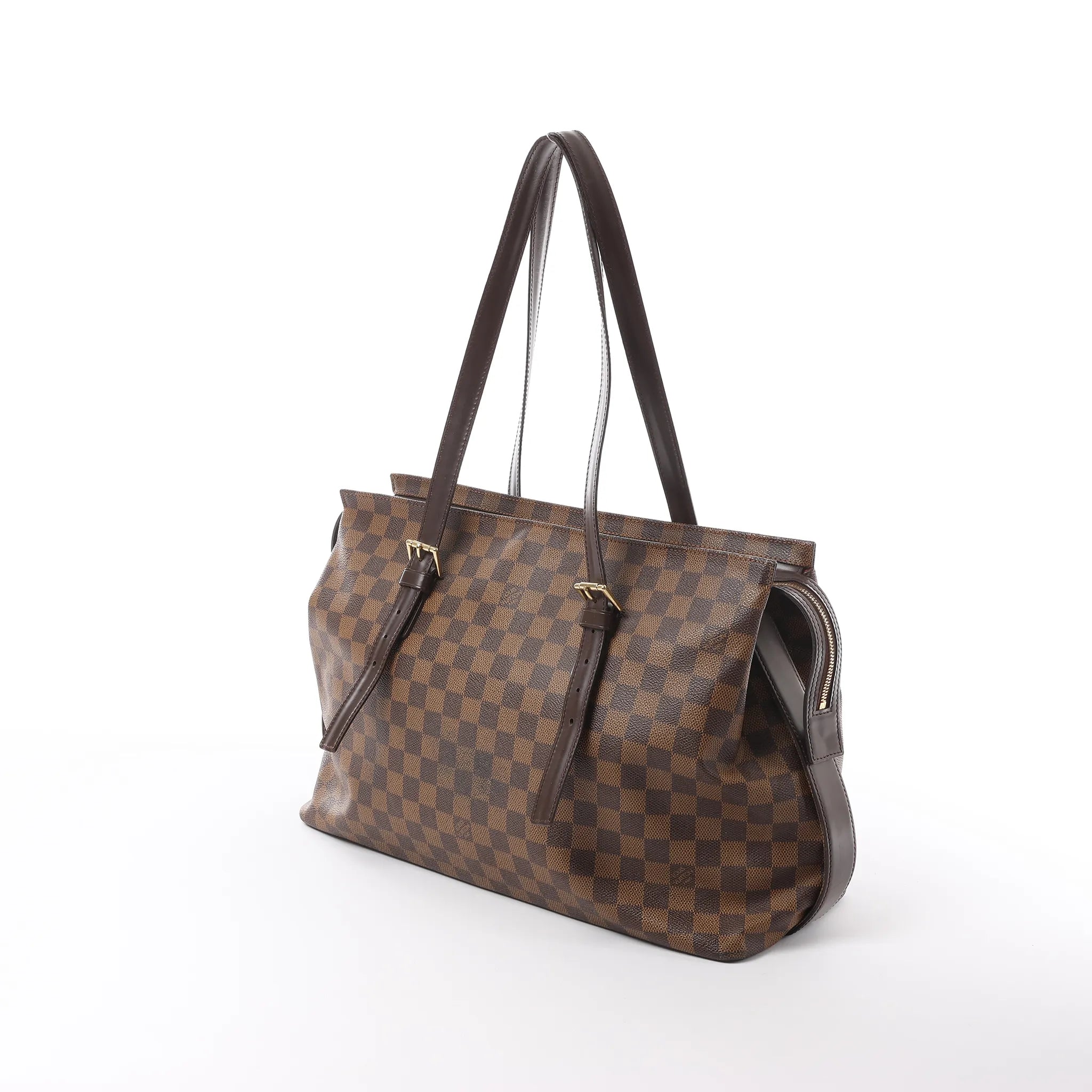 Louis Vuitton Chelsea Damier Ebene Shoulder Bag in Brown N51119