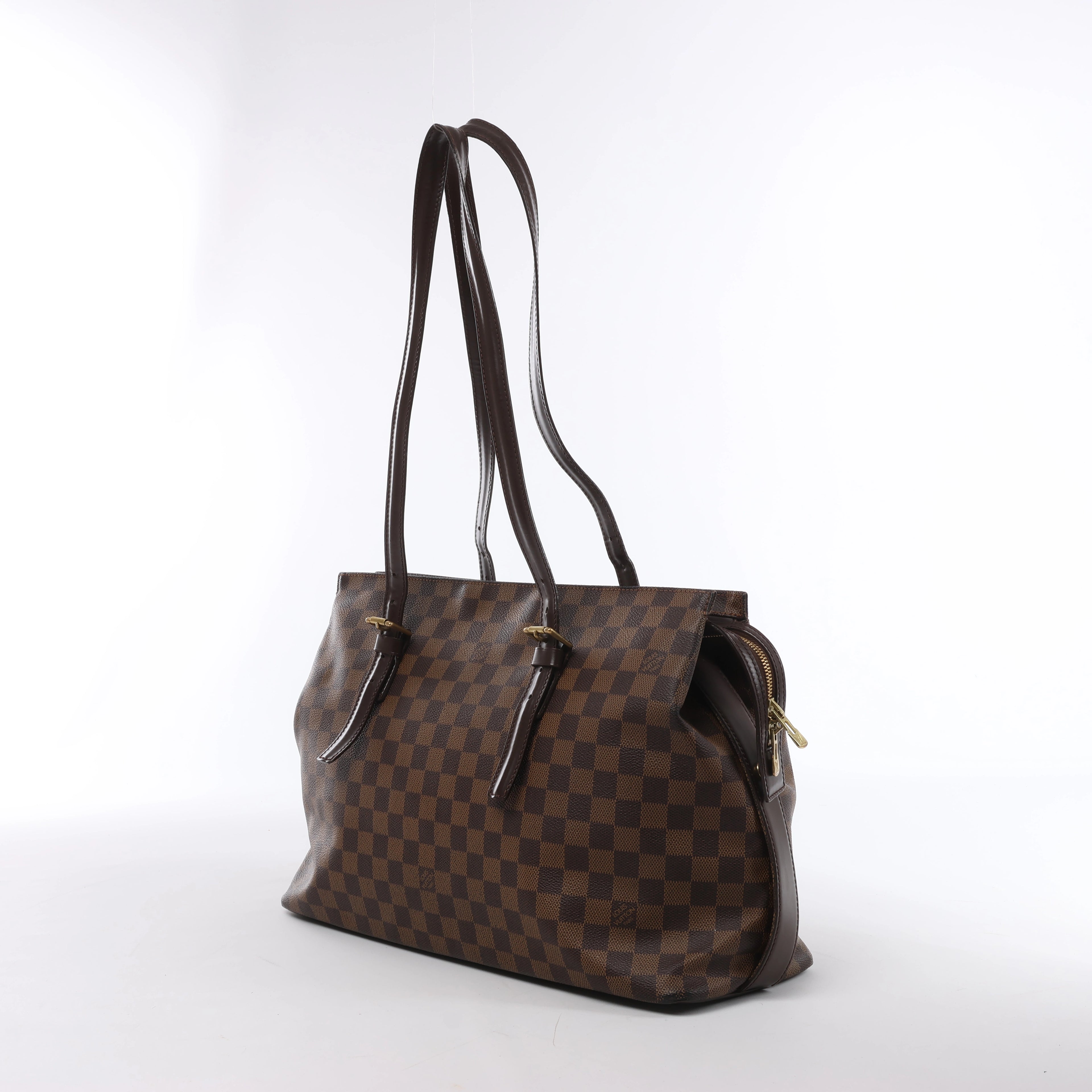 Louis Vuitton Chelsea Damier Ebene Shoulder Bag in Brown N51119