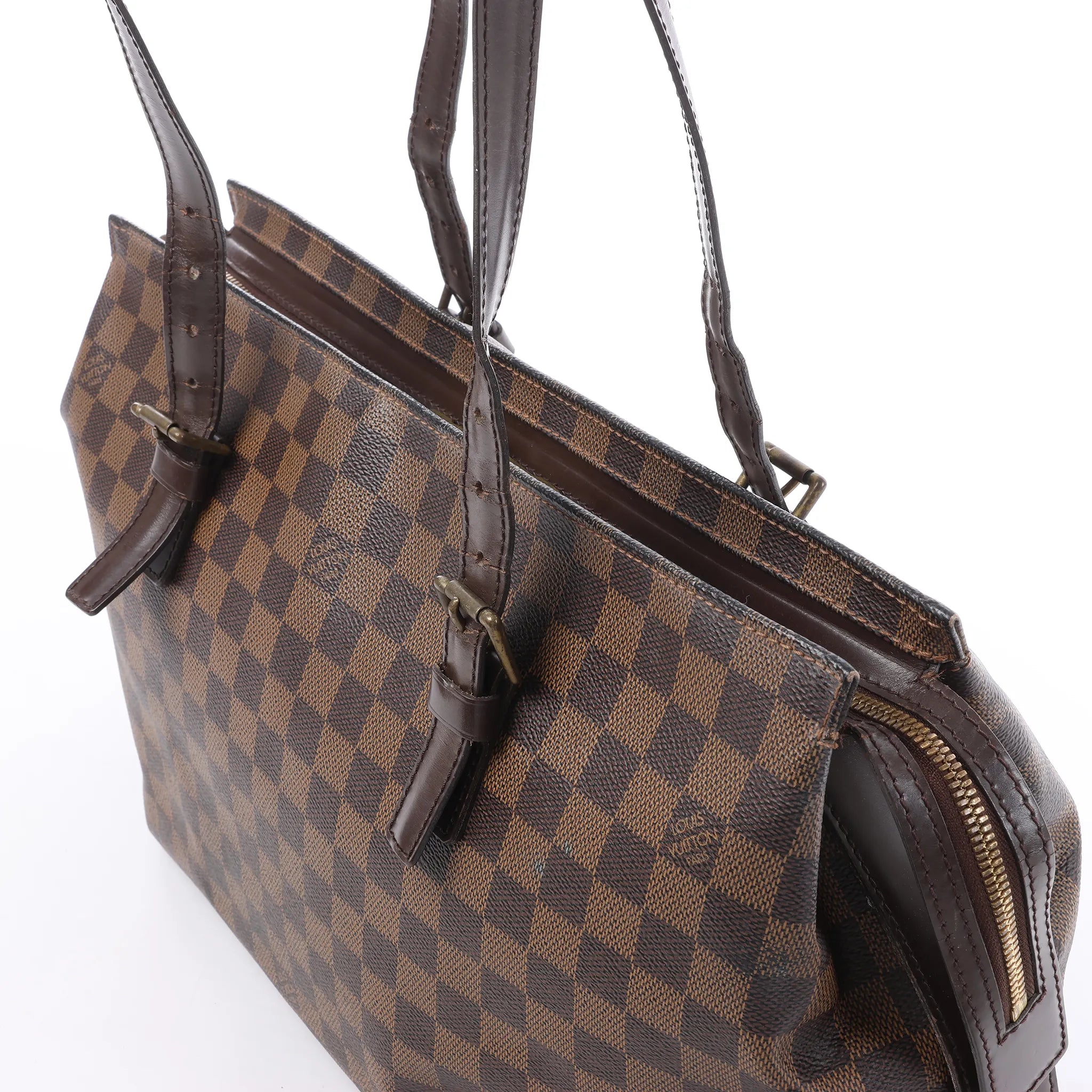 Louis Vuitton Chelsea Damier Ebene Shoulder Bag in Brown N51119