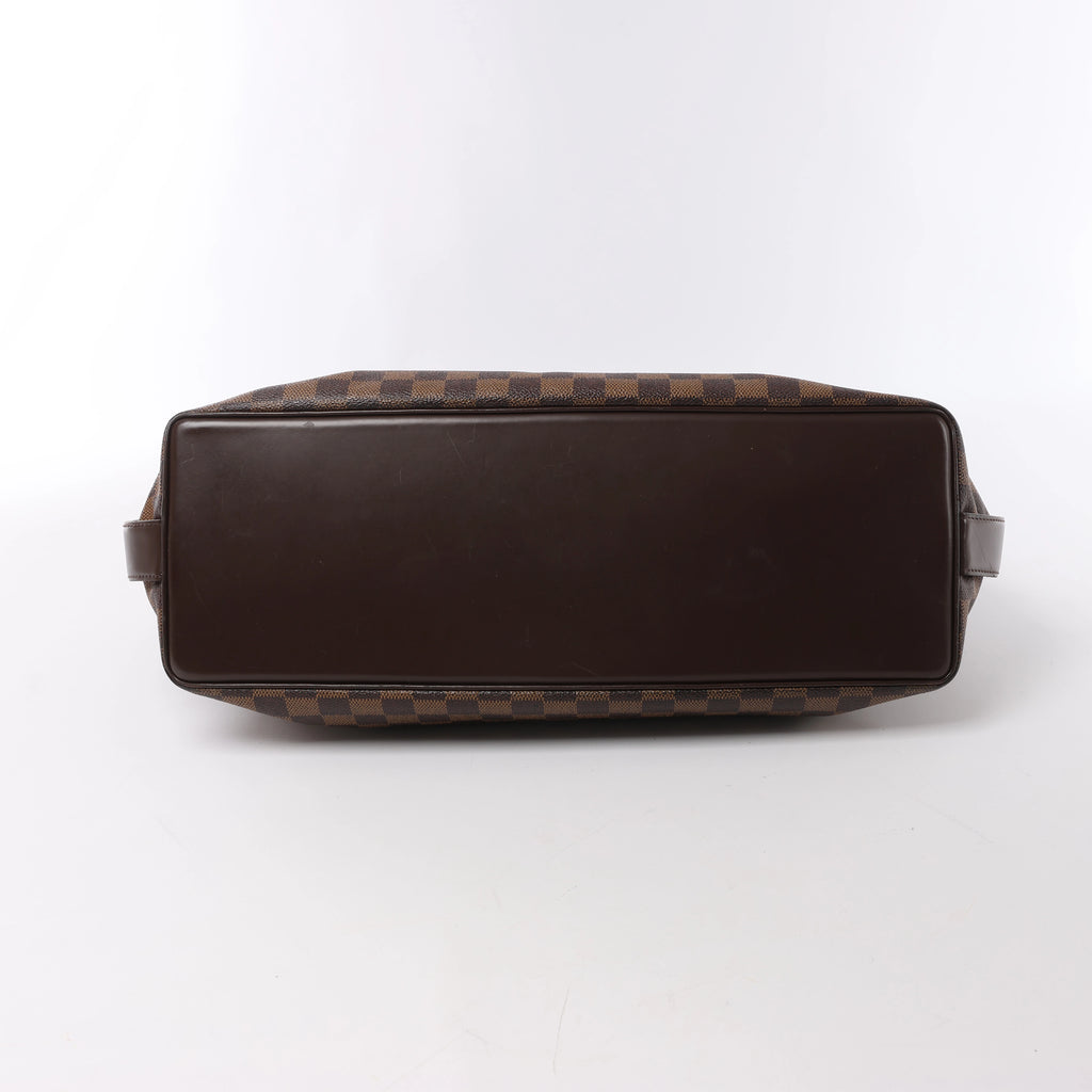 Bolso de hombro Louis Vuitton Chelsea Damier Ebene en marrón N51119