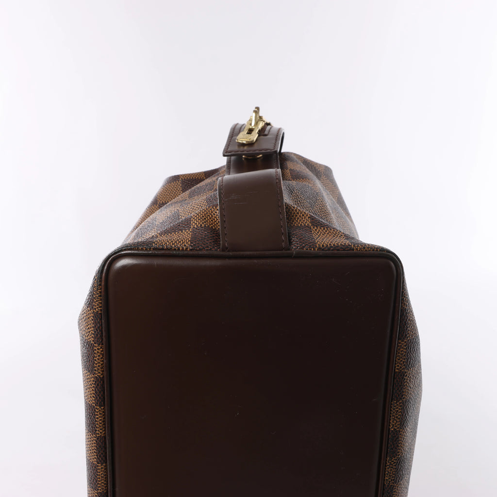 Bolso de hombro Louis Vuitton Chelsea Damier Ebene en marrón N51119