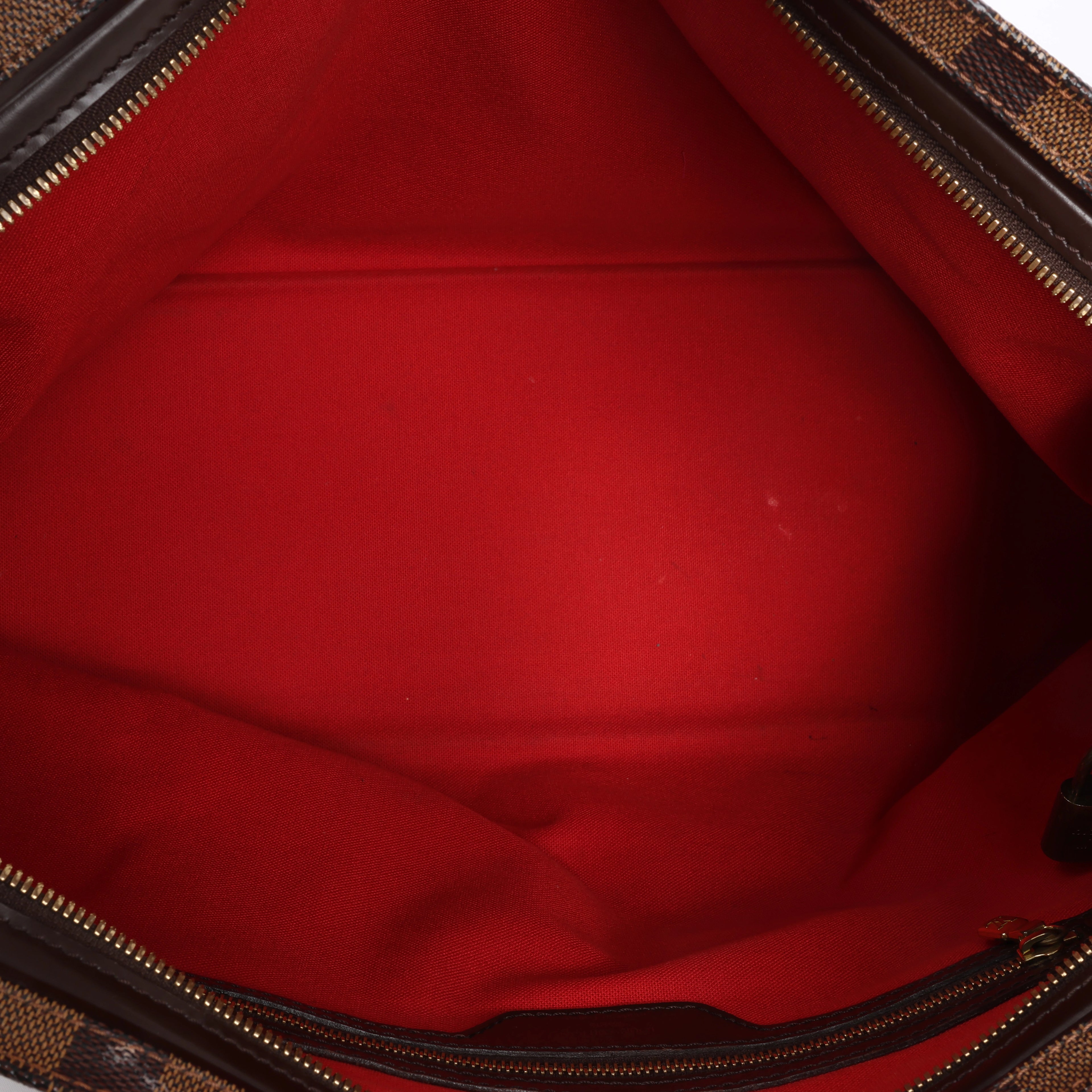 Bolso de hombro Louis Vuitton Chelsea Damier Ebene en marrón N51119