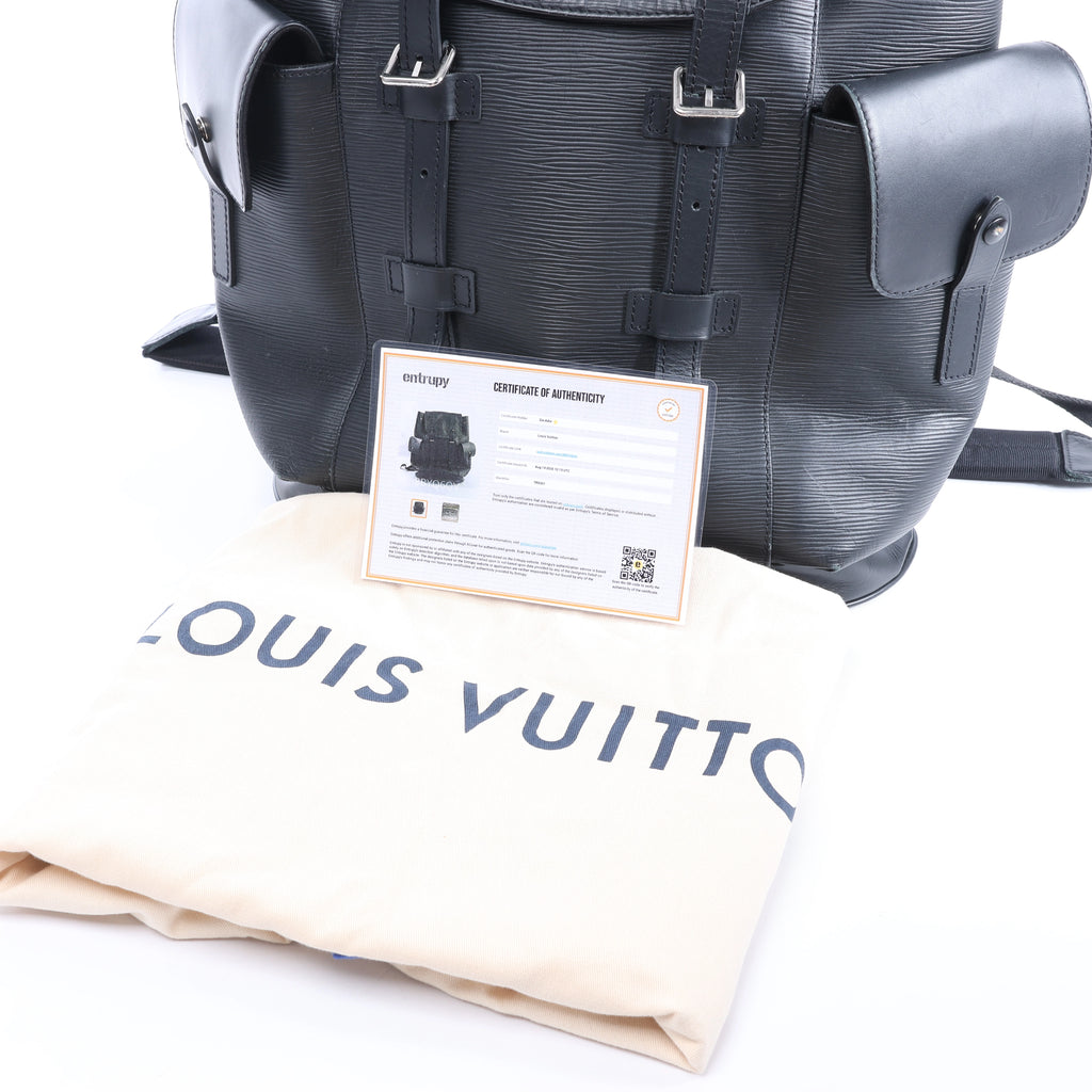 Louis Vuitton Christpher PM Epi Leather Backpack in Black M50159