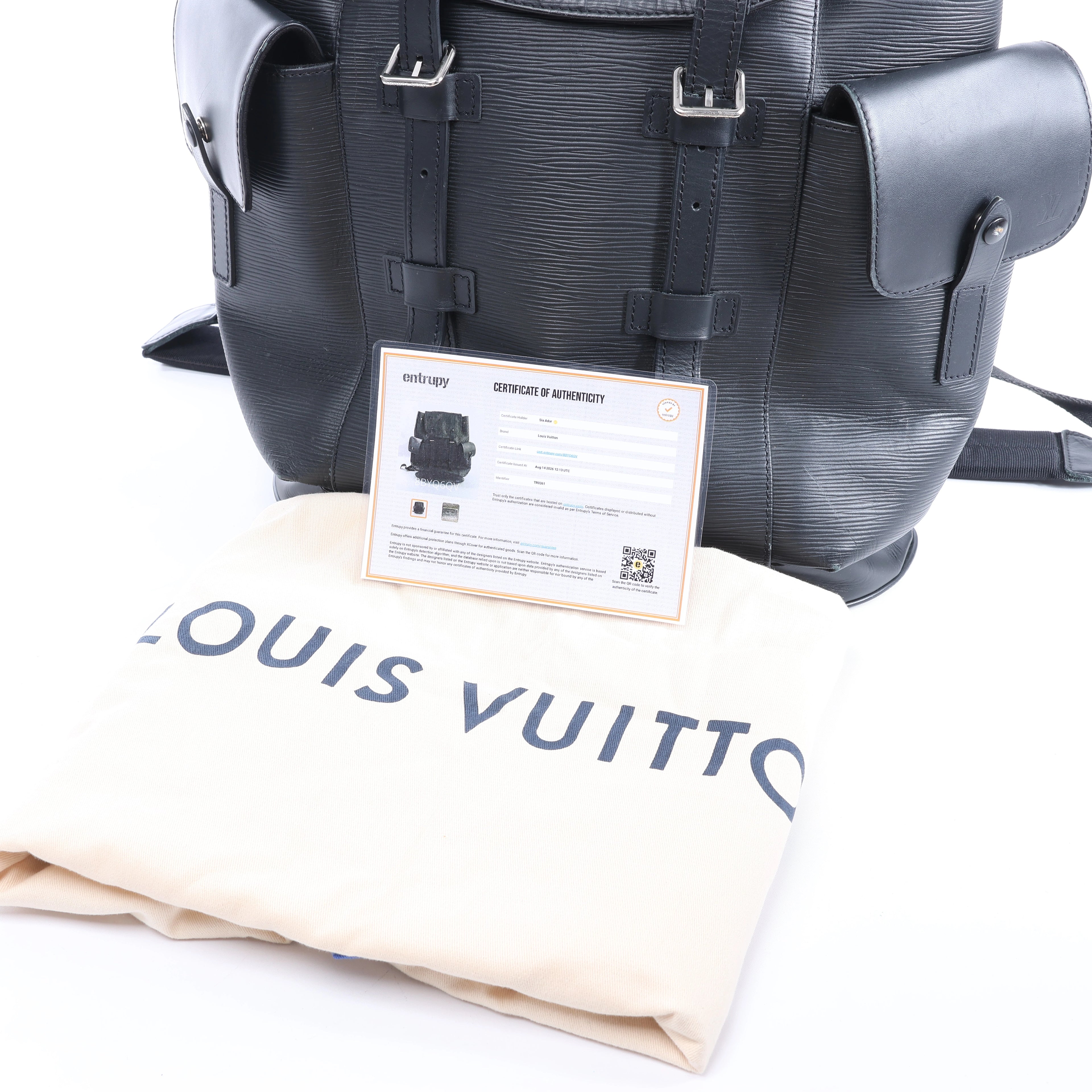 Louis Vuitton Christpher PM Epi Leather Backpack in Black M50159