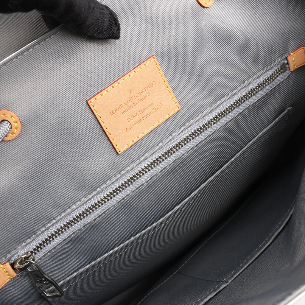 Louis Vuitton Monogram Mirror Christopher PM Backpack in Silver M58756