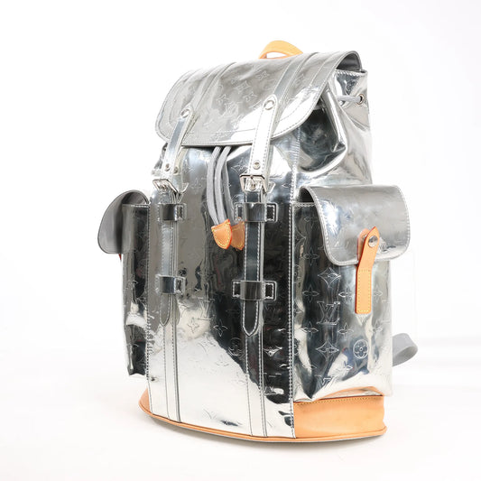 Louis Vuitton Monogram Mirror Christopher PM Backpack in Silver M58756