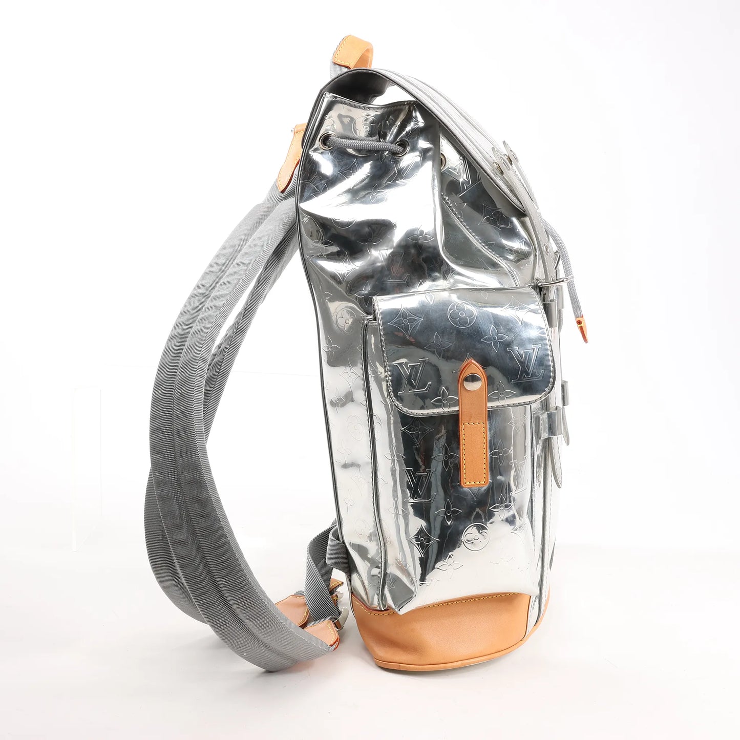 Louis Vuitton Monogram Mirror Christopher PM Backpack in Silver M58756