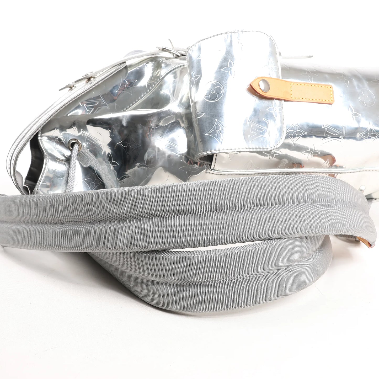 Louis Vuitton Monogram Mirror Christopher PM Backpack in Silver M58756