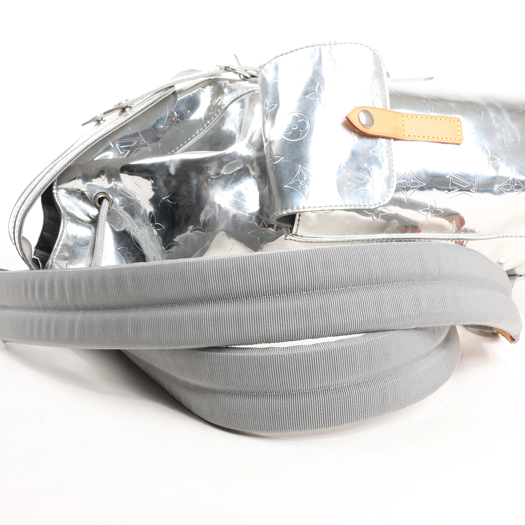 Louis Vuitton Monogram Mirror Christopher PM Backpack in Silver M58756
