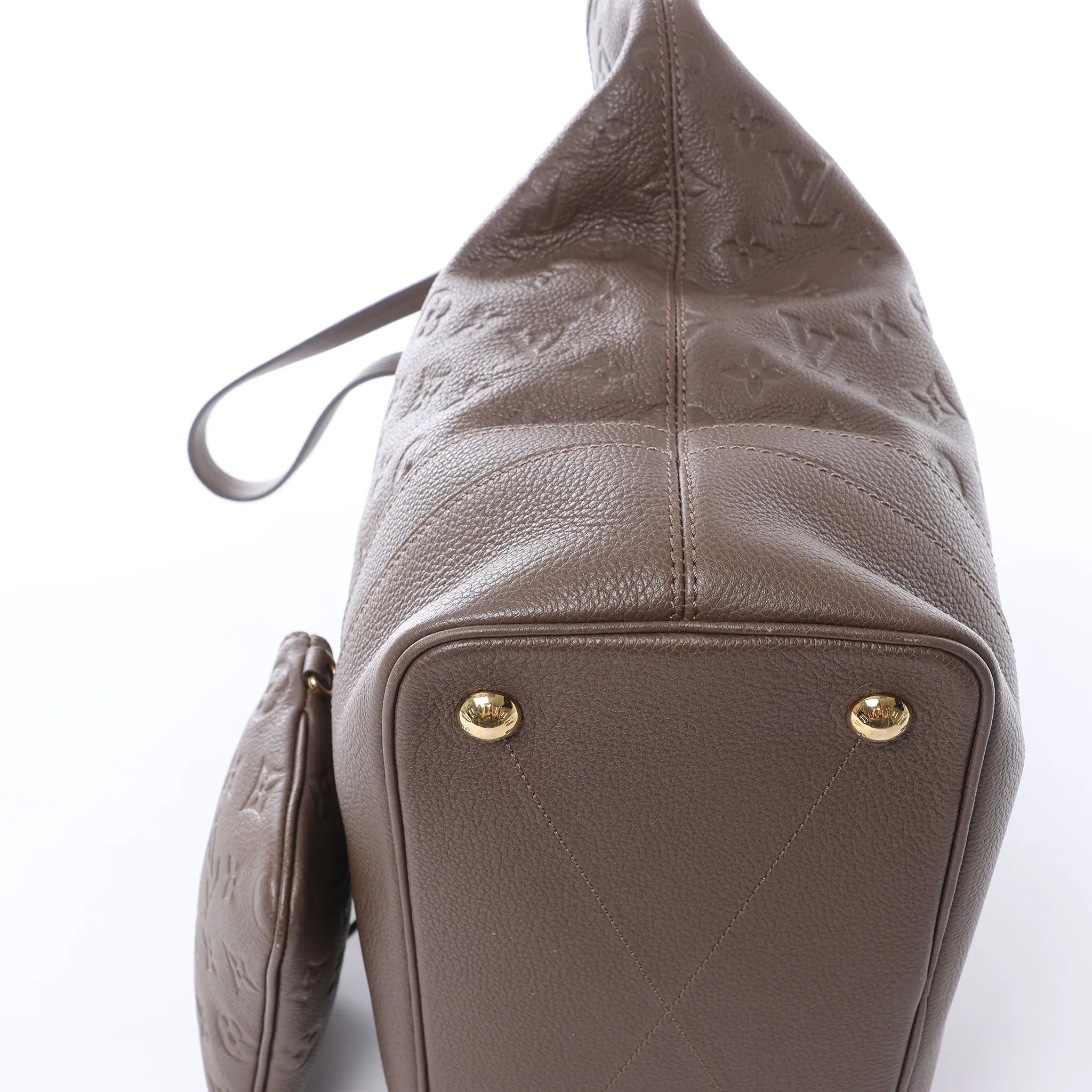 Louis Vuitton Citadin PM Monogram Empreinte Shoulder Bag in Brown M40516
