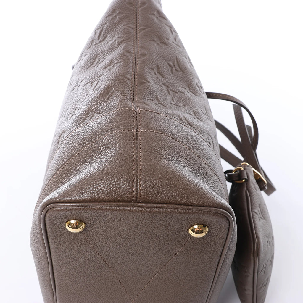 Louis Vuitton Citadin PM Monogram Empreinte Shoulder Bag in Brown M40516