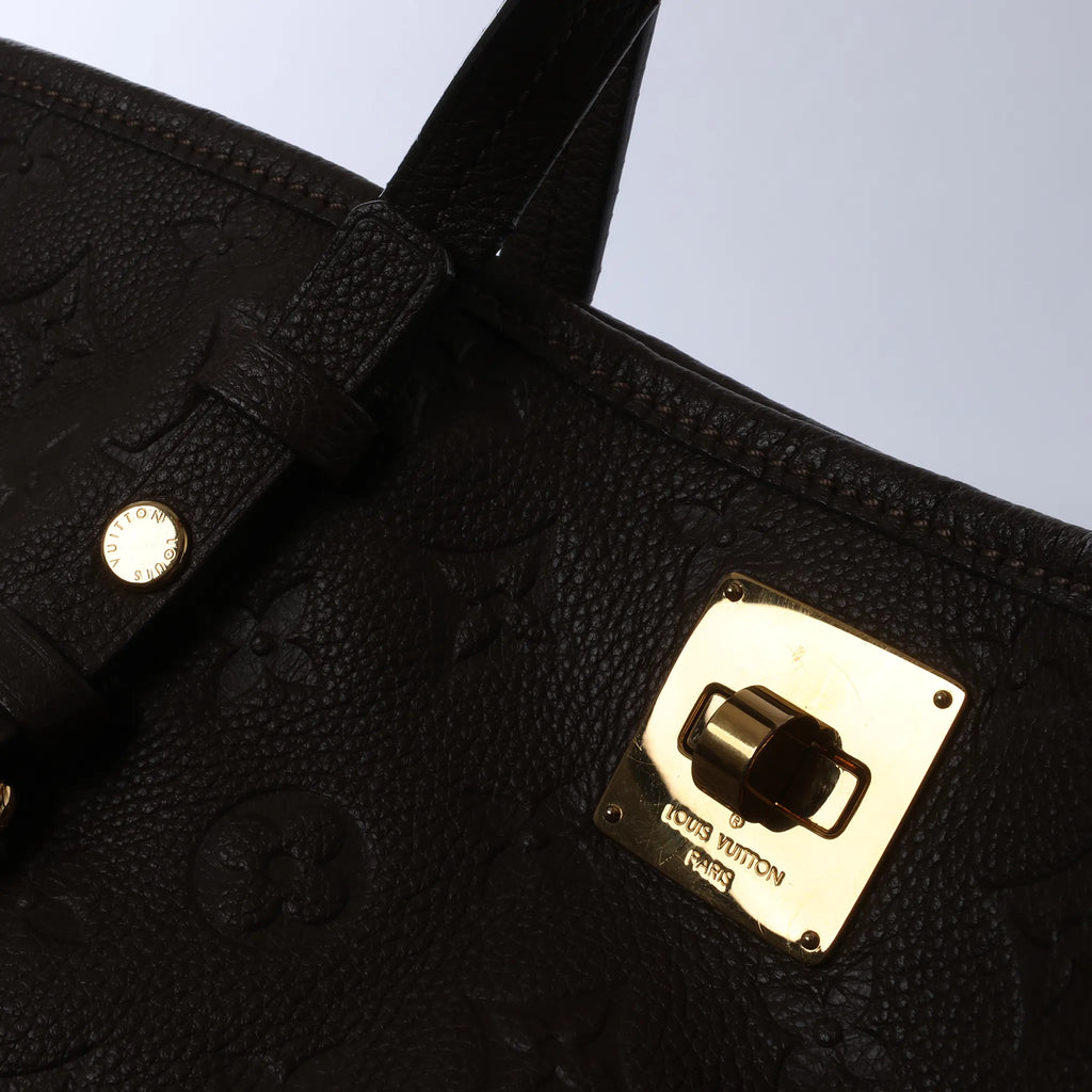 Louis Vuitton Citadin PM Monogram Empreinte Shoulder Bag in Brown M40516