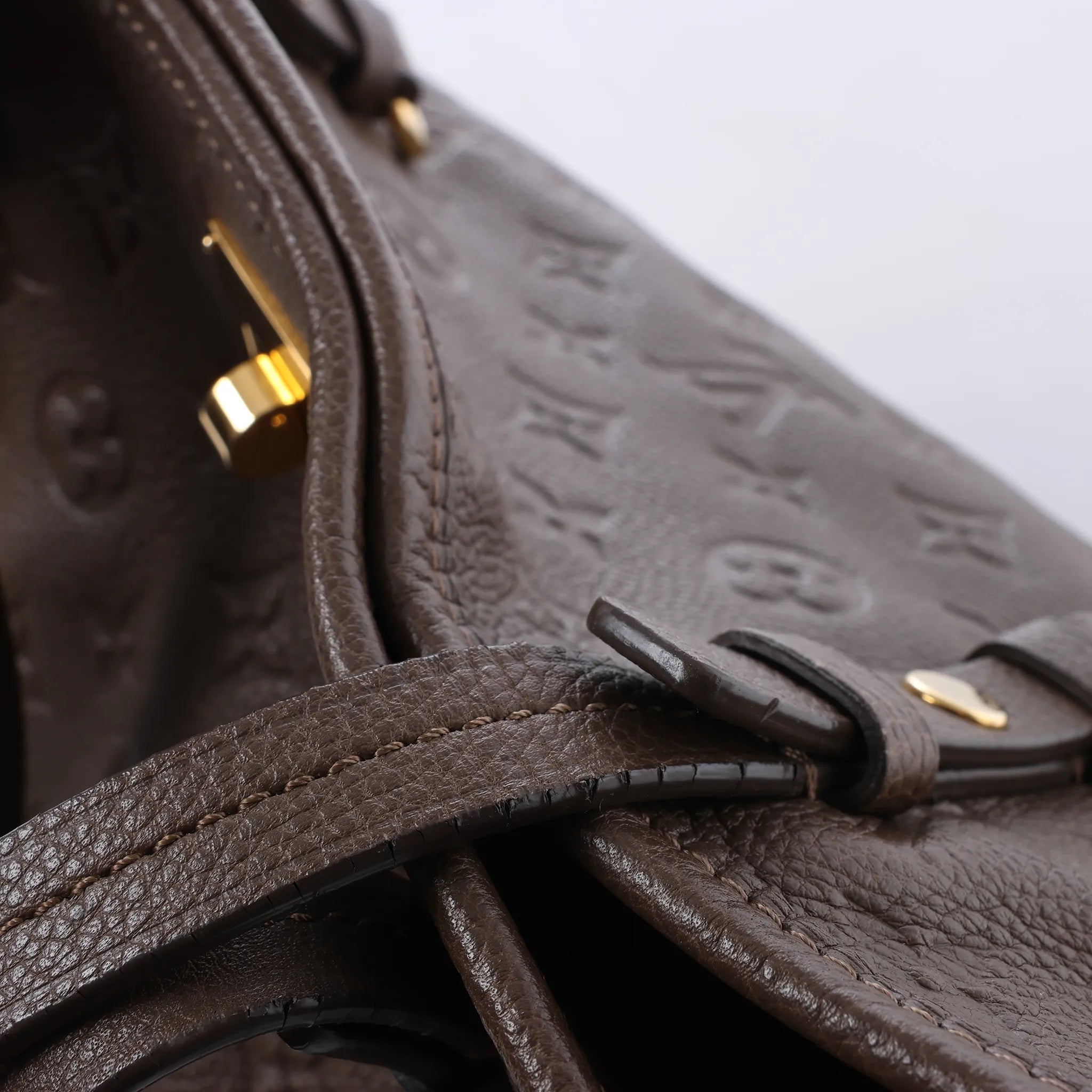 Louis Vuitton Citadin PM Monogram Empreinte Shoulder Bag in Brown M40516