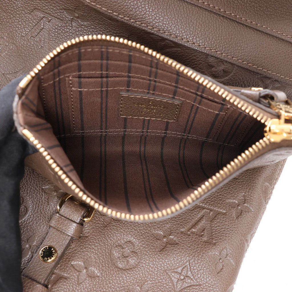 Louis Vuitton Citadin PM Monogram Empreinte Shoulder Bag in Brown M40516