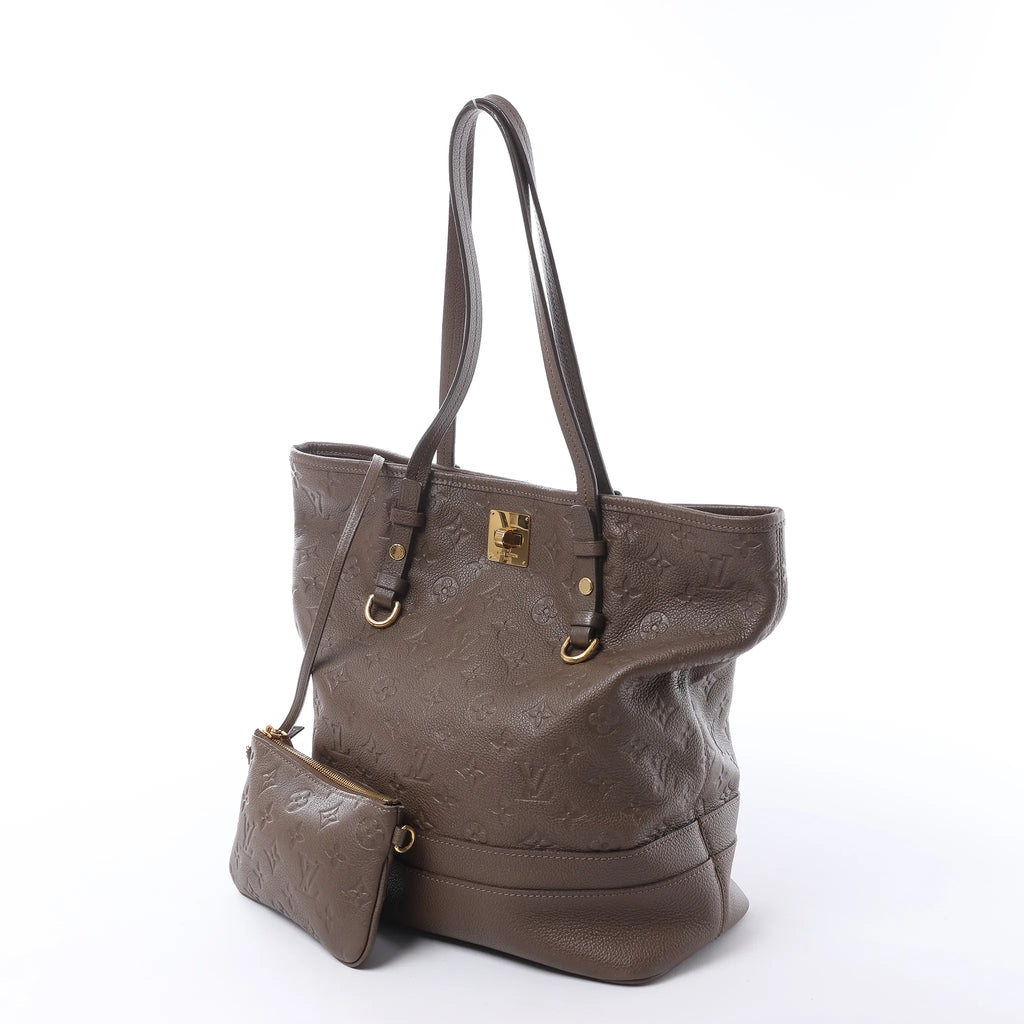 Louis Vuitton Citadin PM Monogram Empreinte Shoulder Bag in Brown M40516