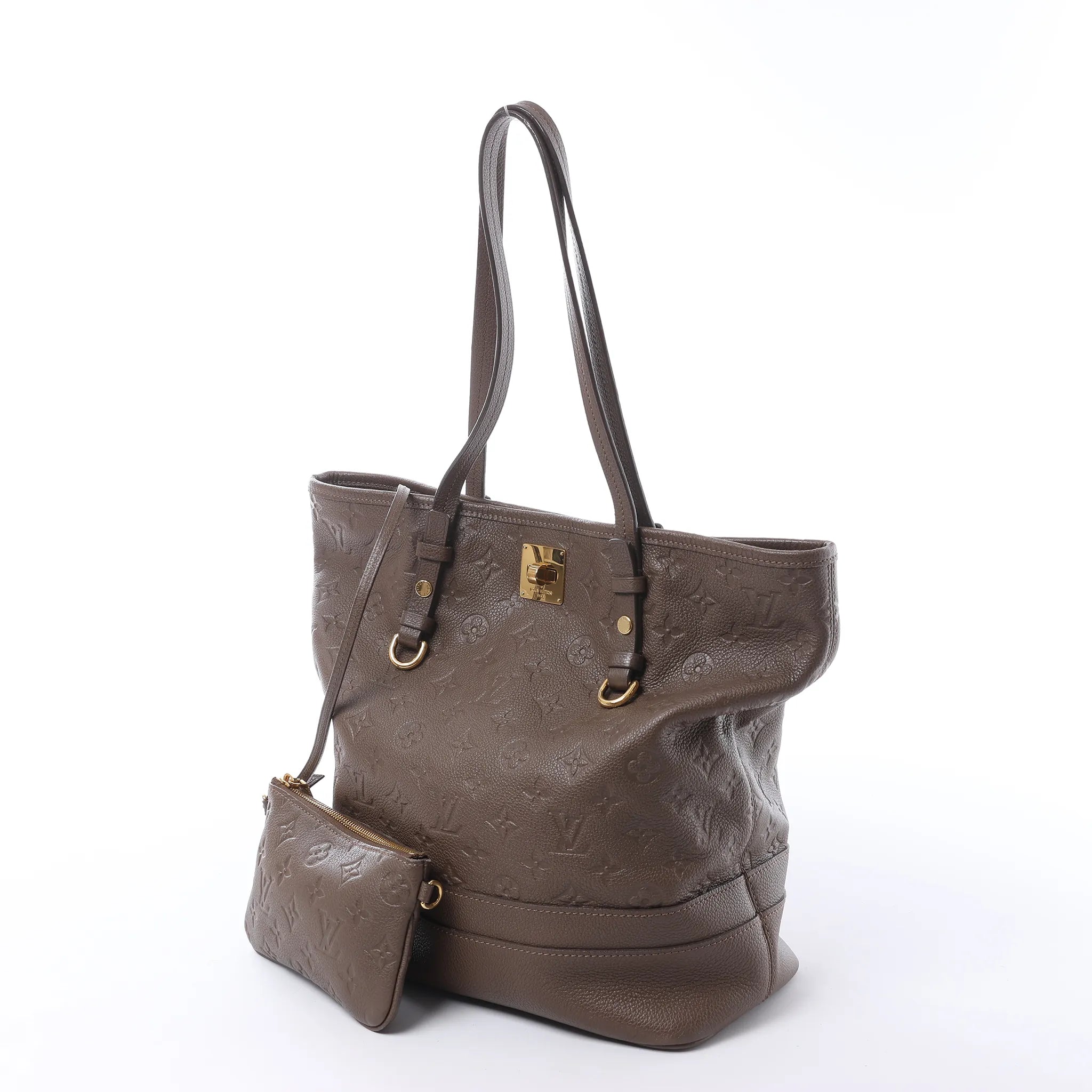 Louis Vuitton Citadin PM Monogram Empreinte Shoulder Bag in Brown M40516